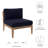 Modway Clearwater Outdoor Patio Teak Wood Armless Chair-847713353