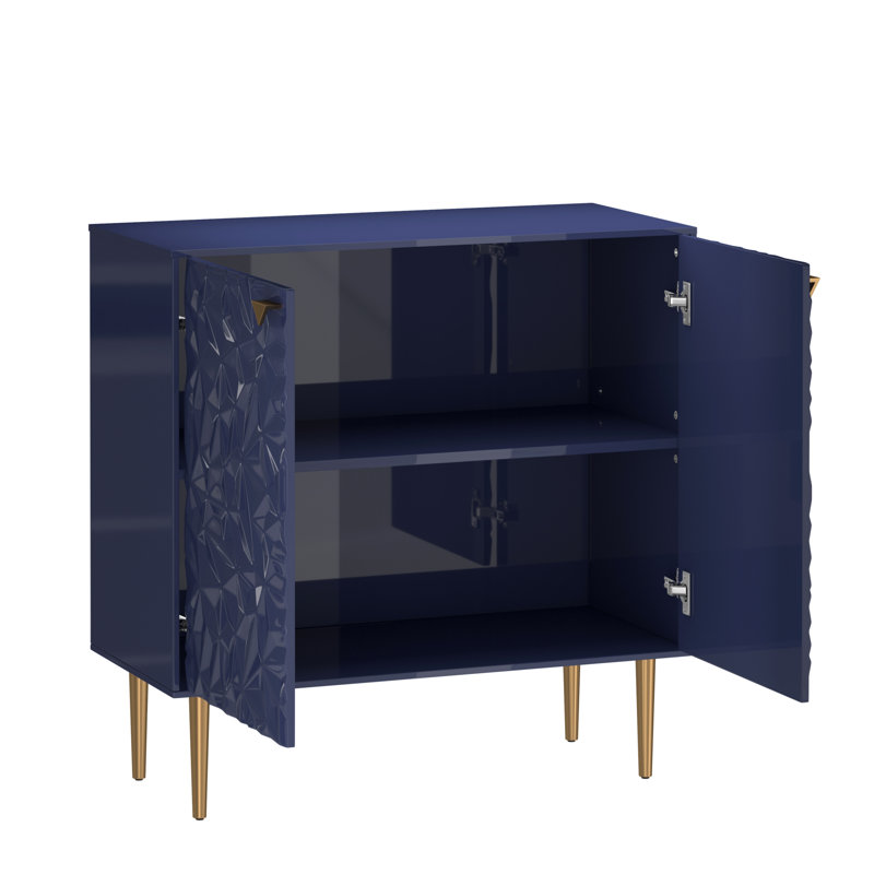 Armoire d'appoint 2 portes Legakis , Bleu