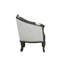 Canapé Agatho avec 3 coussins gris et brun foncé