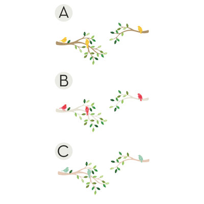 Plants & Flowers Non-Wall Damaging Accent