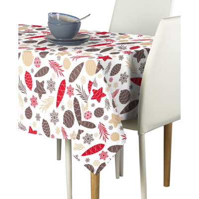 Ledbetter Christmas Pines and Cones Tablecloth