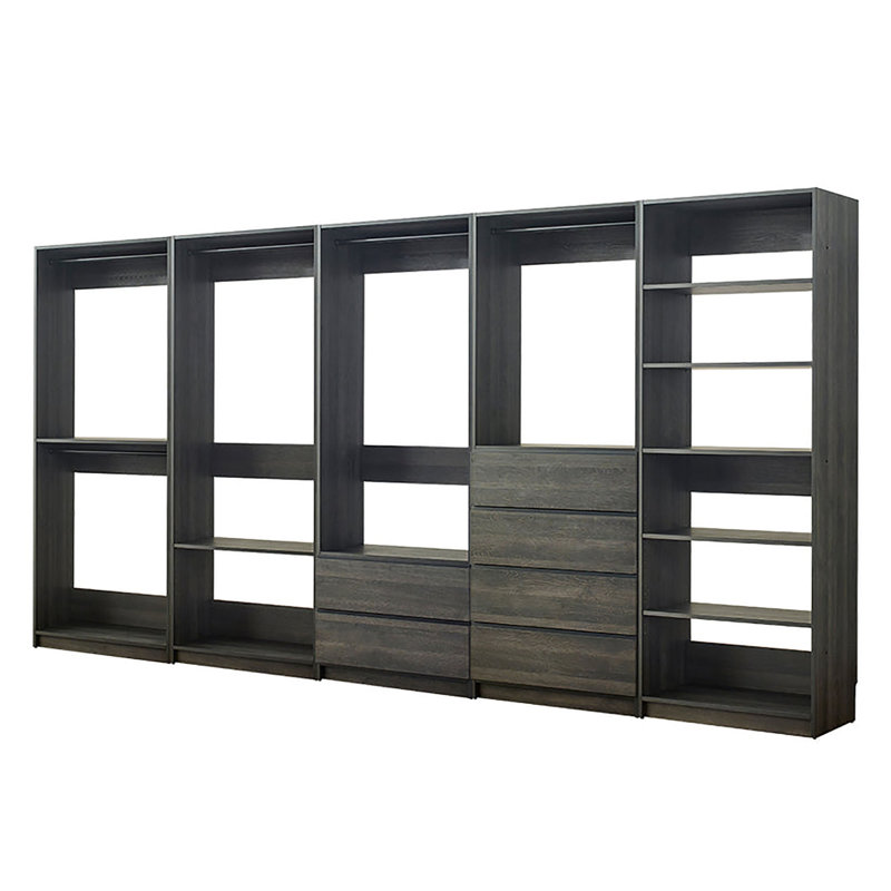 Kalinikos 157'' Closet System, Black