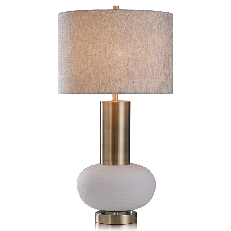 Lampe de table 36,5 po or / blanc