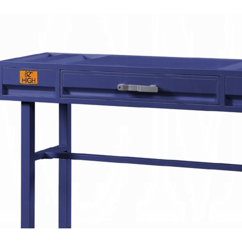 Bureau d'écriture rectangulaire l 47 po Cargo, Bleu