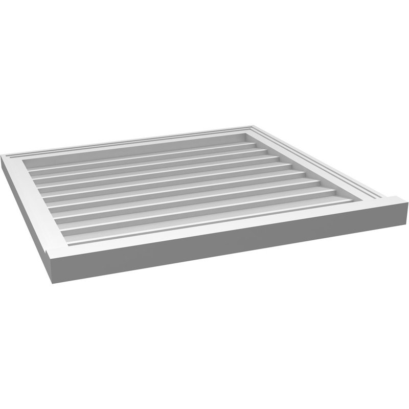 Cadre de seuil Brickmould, brun clair apprêté, H 28 po x l 30 po x P 2 po