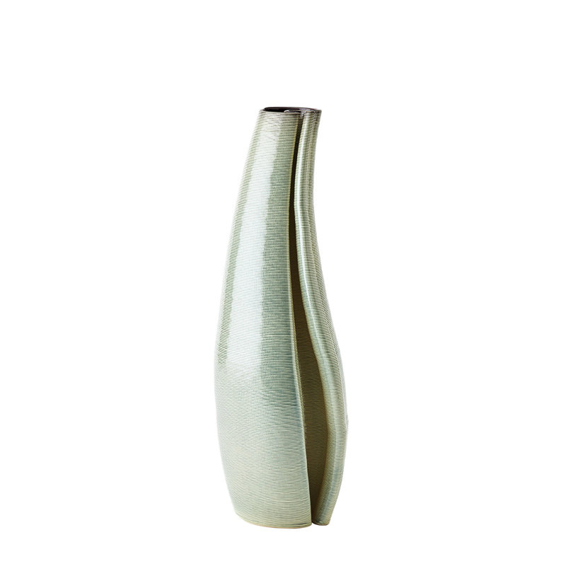 Earthenware Table Vase, Overall Height-  21.50"