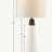 Triangular Ceramic and Wood Table Lamp