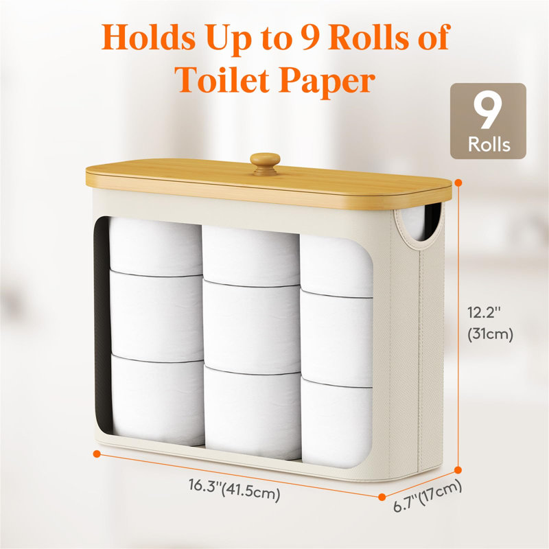 Bronnie Free Standing Toilet Paper Holder, White