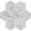 Classico Bardiglio Hex 7" x 8" Porcelain Stone Look Wall & Floor Tile