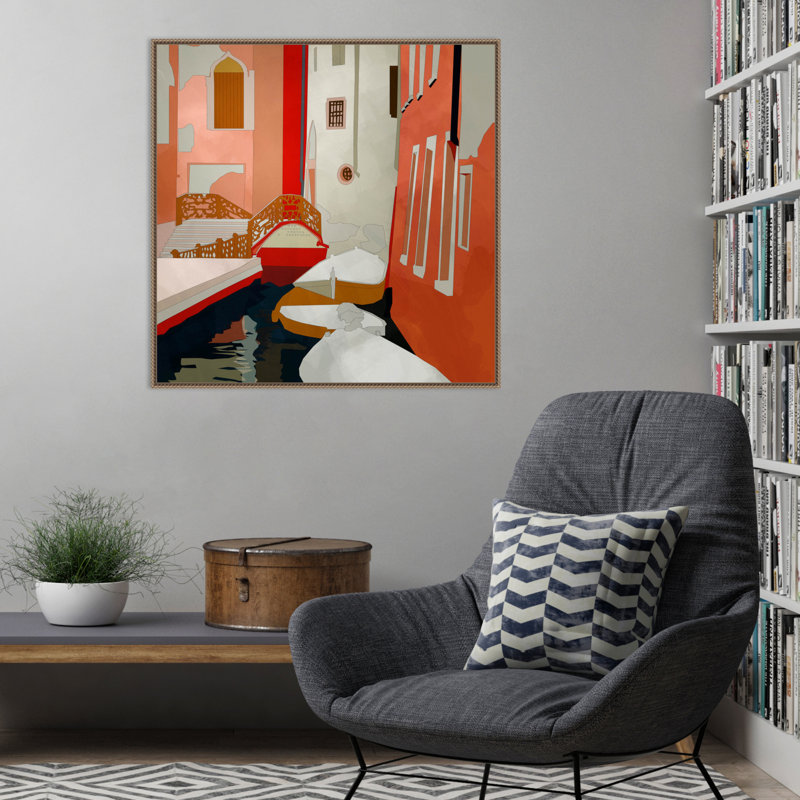 «Venice II», reproduction encadrée sur toile par Ana Rut Bre, H 22 po x l 22 po x P 2 po