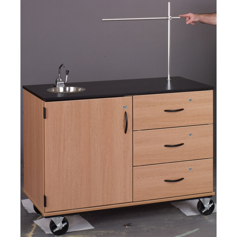 Bureau d'instructeur en sciences, Gris tendance, Chêne naturel