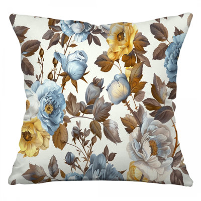 Coussin Blue Florals