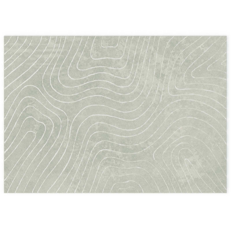 Modern Indoor and Outdoor Rug, Rectangle 200 x 280 cm, Green