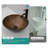 Artistic Feather Pattern Amber Tempered Glass Vessel Sink With Pop-Up Drain, Bathroom Oval Basin Tempered Glass Vanity (No Faucet)