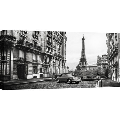 Roadster In Paris - Wrapped Canvas Print