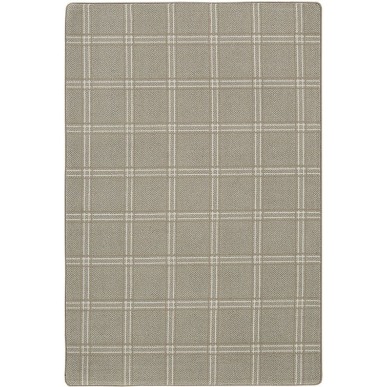 Imagine Pane Plaid Lambswool Area Rug