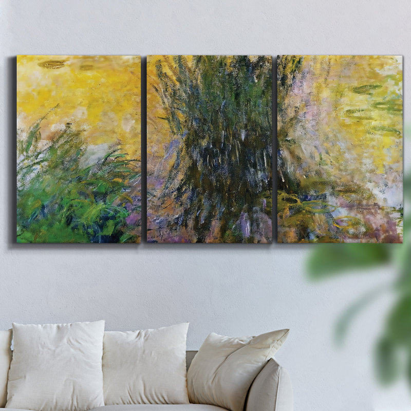 " Springtime, 1880 " 3 - Pieces, 48" H x 96" W x 2" D