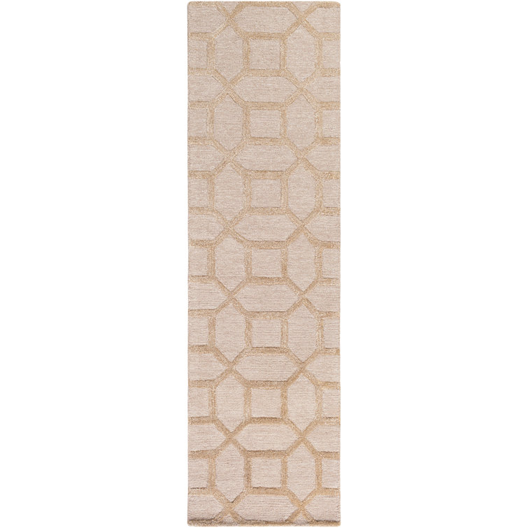 Wyble Hand Tufted Geometric Indoor Rug