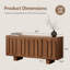 Ensemble de buffet 63 po Mid-Century noyer moderne et table basse rectangulaire 47 po