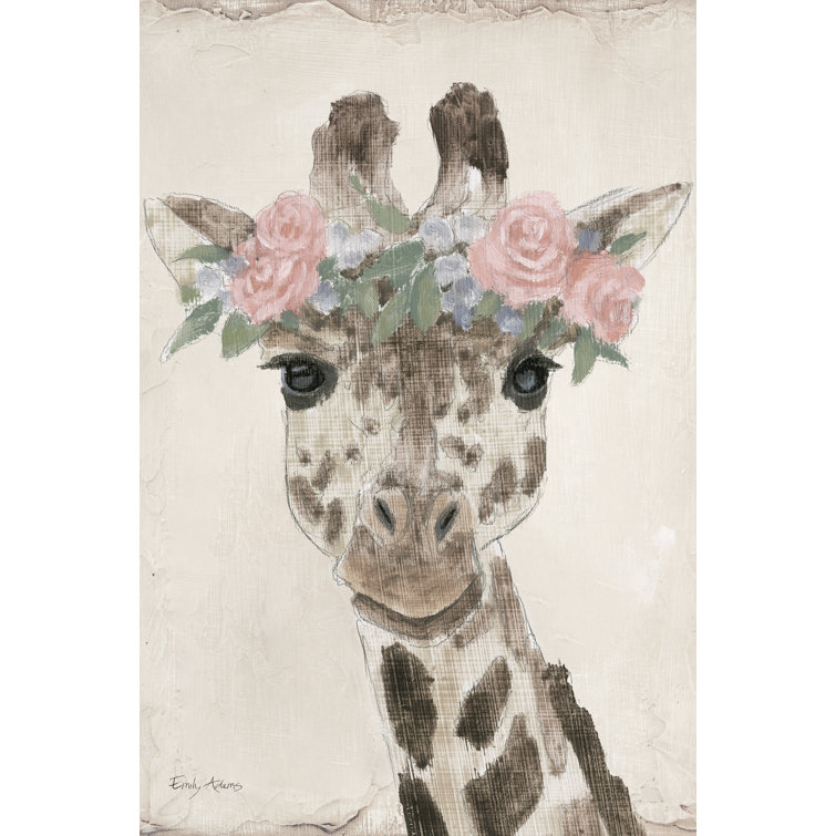 Flower Friends II Neutral by Emily Adams - Wrapped Canvas Art Prints