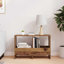Wood Free Standing Magazine Rack-967453768