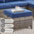 Ebern Designs 3 Pieces Outdoor Patio Furniture Set, 3-Seater Sofa Set With Ottomans, All-Weather PE Rattan Outdoor Sofa Set For Poolside, Garden, Deck, Blue, Beige-1477292729