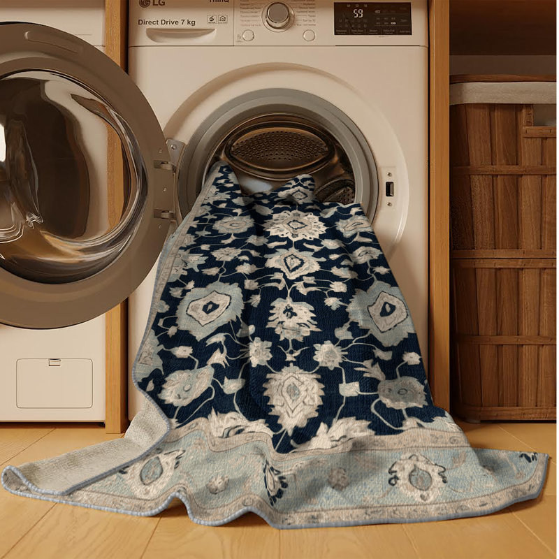 Tapis gris lavable à la machine, Tapis de couloir 2 pi x 4 pi