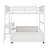 Full Over Full Wooden Bunk Bed Frame With Desk, Safety Guard Rails And Ladder For Kids Teens Adults, Wood Slat Support-358819085