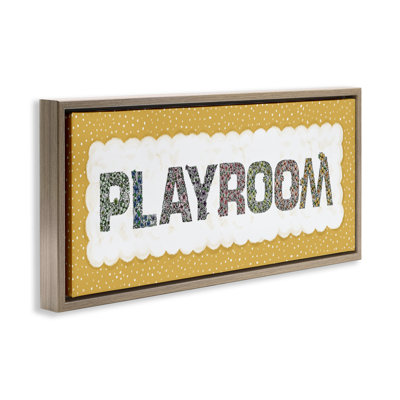 Play Room with Yellow Border Floating Frame, design by Jennifer Stith