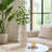 Modern Ceramic Decorative Flower Vase For Home Decor, Cream Table Vase With Unique Sculptural Design, Perfect For Displaying Fresh Or Faux Floral Arrangements, Cream-703923685
