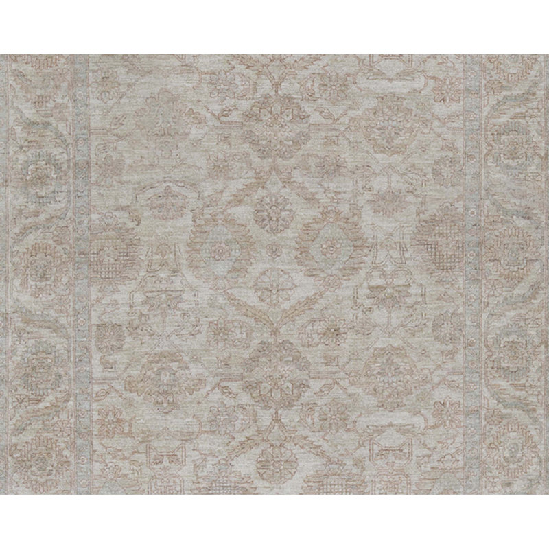 Tapis de couloir crème de haute qualité noué à la main Sultanabad