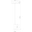 1 - Light White LED Cylinder Pendant
