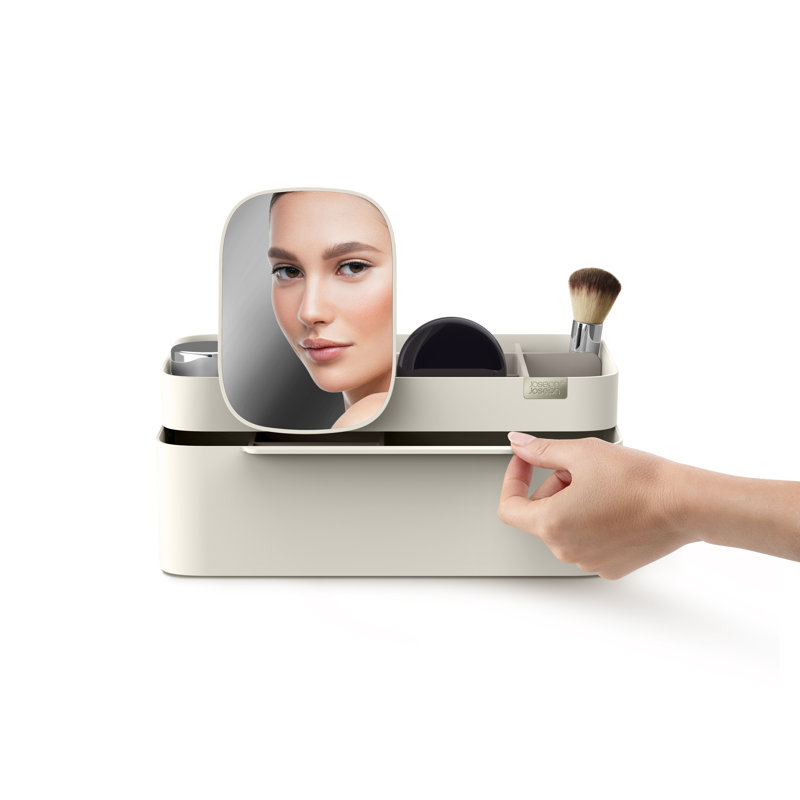 Joseph Joseph Viva Large Makeup Organizer with Removable Mirror
