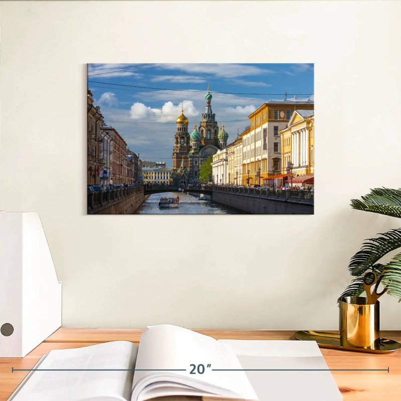 Vue du canal Nicci Griboyedov, H 8 po x l 12 po