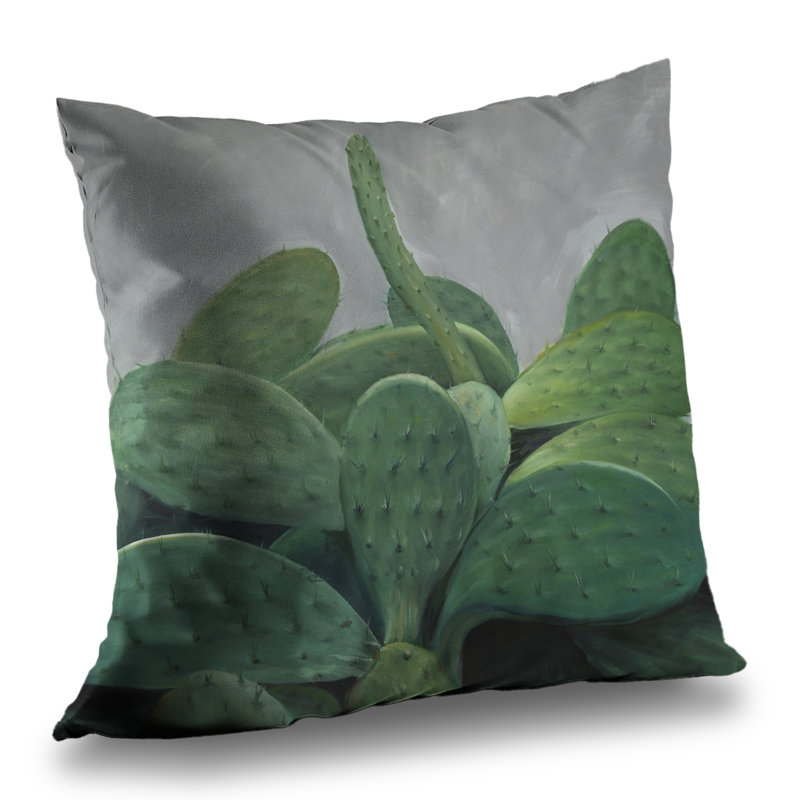 Cactus Bundle - Botanical Bedroom Poly Twill Throw for – Throw Pillow Cover Only, Double-Sided Print, Insert Not Included