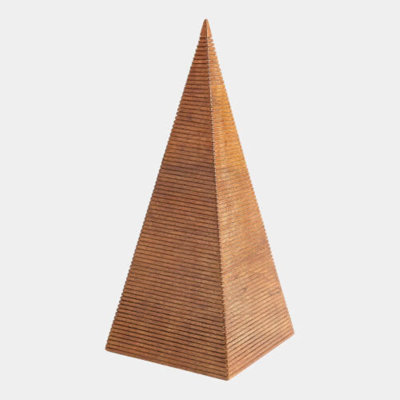 Beaumont Wooden Pyramid 19"H x 8"W x 8"D Decorative Sculpture