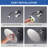 Wide Round Rain Shower Head For Bathroom With 1.8 GPM High-Pressure Swivel Rainfall Spray-104597194