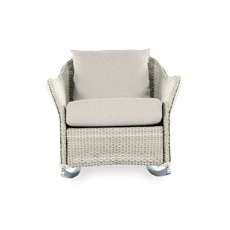 Weekend Retreat Outdoor Rocker Chair, Demo Oatmeal, Linen