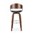 Mid-Century Modern Wooden Frame Swivel Bar Stool-196968439