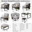Chaise sans accoudoirs 1 pièce
