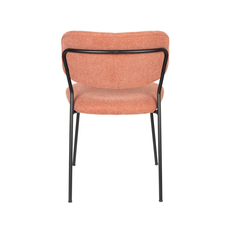 Jolien Upholstered Dining Chair, Pink, Black
