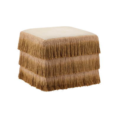 Jute Round Linen Pouffe
