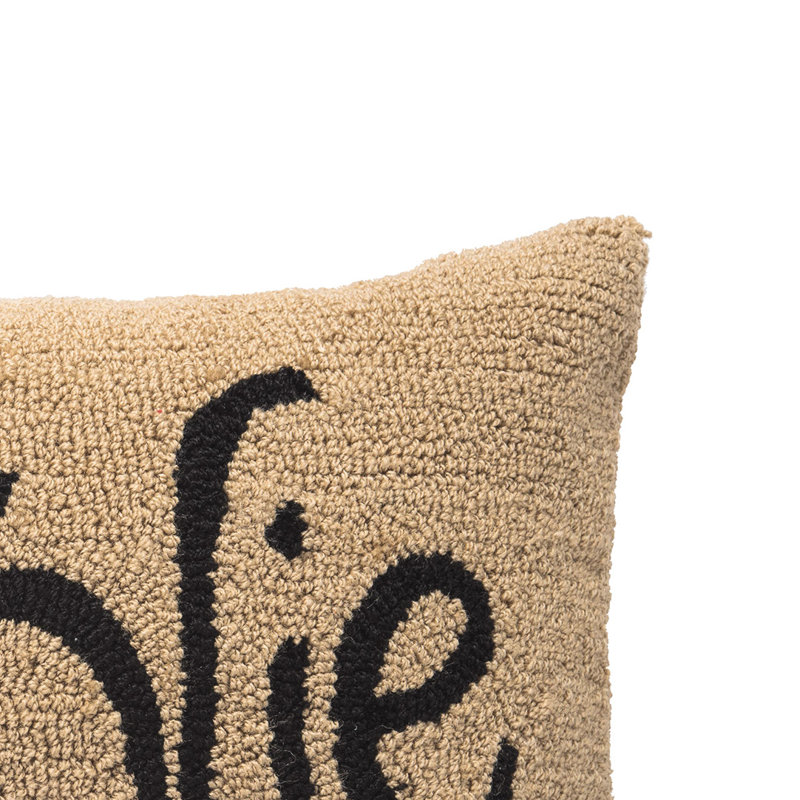 C'est La Vie Hooked Throw Pillow