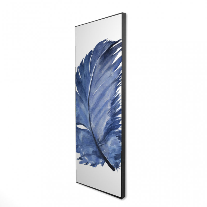 «Plume bleue aquarelle» sur