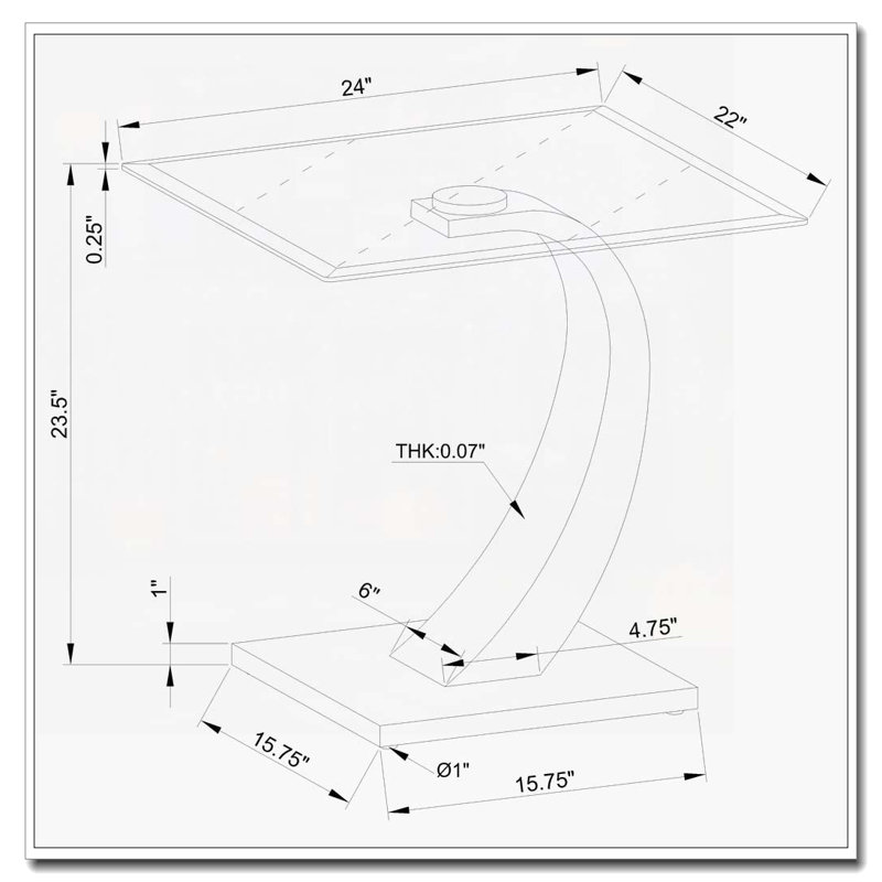 Table de bout Terrell