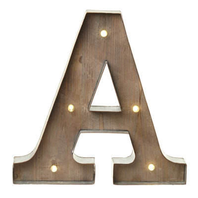 Della Text & Numbers Letter Block