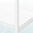 Catia 4 Open Shelves Metal Frame Bookshelf in White Finish, 47.72" H X 23.63" W X 11.8" D