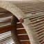 Outdoor Acacia Wood Rope Sides Round Drum Side and End Table