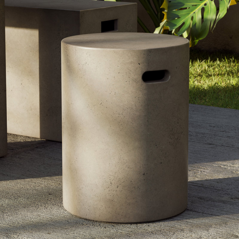 Mixx Cylinder Stool, Lava Brown