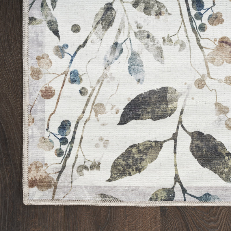 Tapis en polypropylène lavable à la machine avec envers antidérapant Antavia, Tapis de couloir 2 pi 2 po x 8 pi